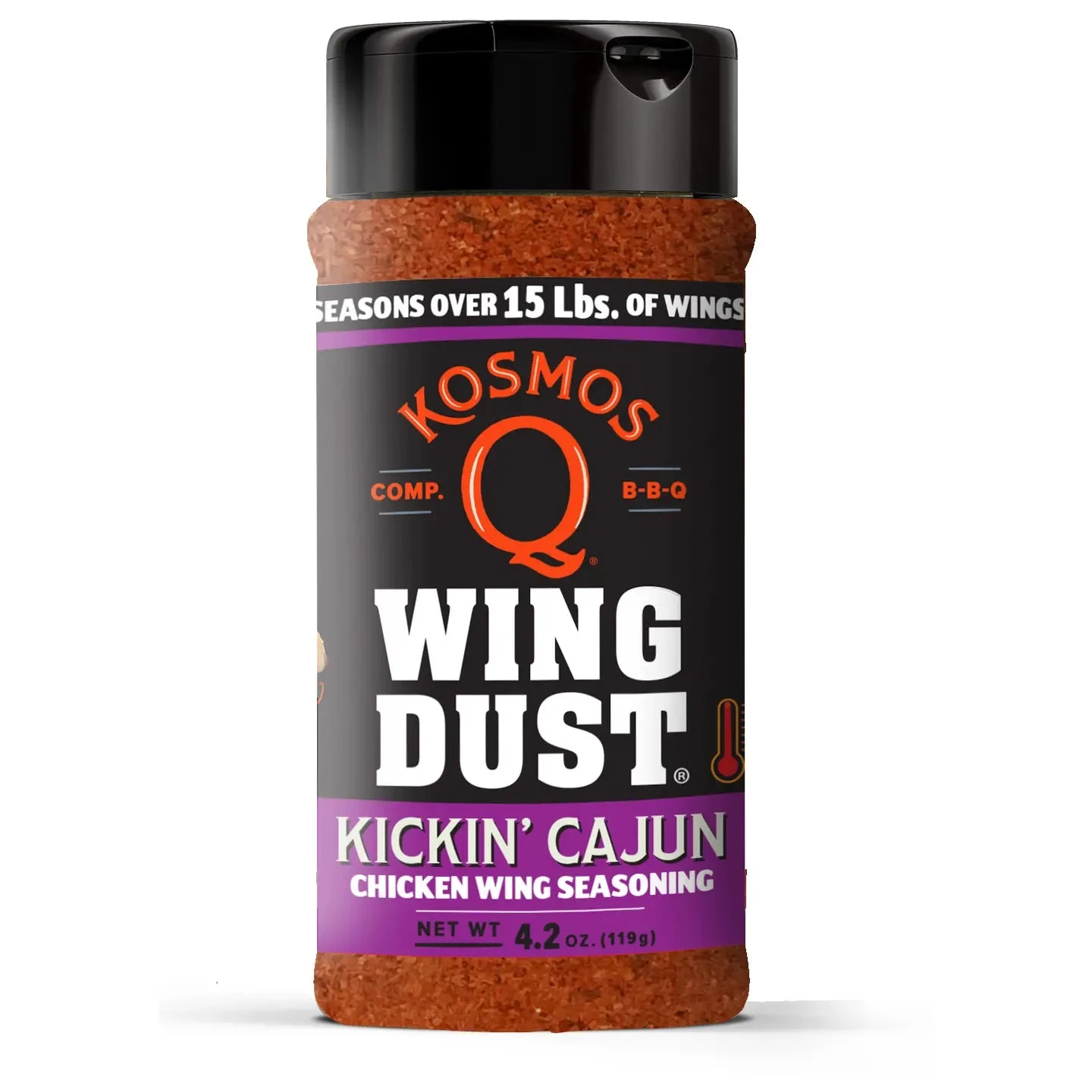 Kosmo's Q Kickin' Cajun Wing Dust 5 Oz. 1 Kosmo's Q Kickin' Cajun Wing Dust 5 Oz.