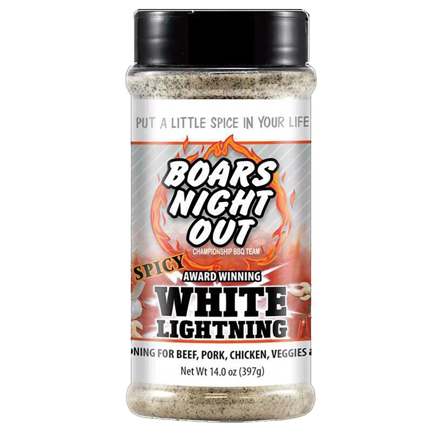 Boars Night Out Spicy White Lightning 14.5 Oz. 1 Boars Night Out Spicy White Lightning 14.5 Oz.
