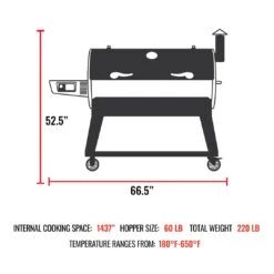 Recteq Flagship XL 1400 Pellet Grill -The Kansas City Bbq Store Flagship XL Specs