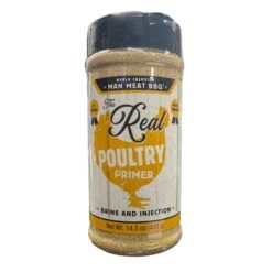 Man Meat BBQ Poultry Primer – Flavor-Boosting Marinade & Binder For Chicken, Turkey & Wings (14.5 Oz)
