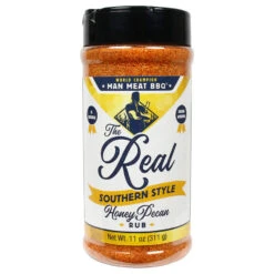 Man Meat BBQ The Real Southern Style Honey Pecan Rub โ Sweet, Nutty BBQ Seasoning For Pork, Poultry & Ribs (11 Oz)