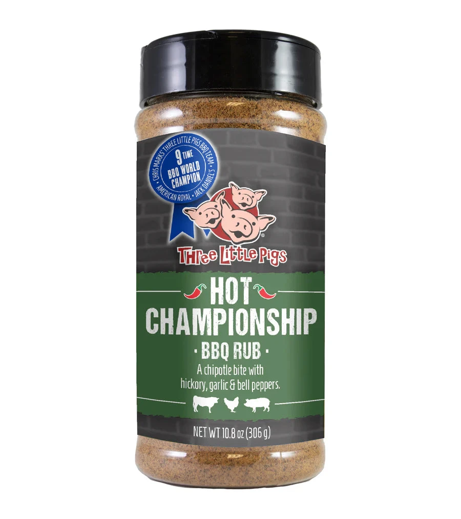 Three Little Pigs Hot Championship BBQ Rub 1 Three Little Pigs Hot Championship BBQ Rub