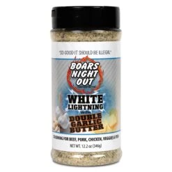 Boars Night Out White Lightning Double Garlic Butter 12.2 Oz.