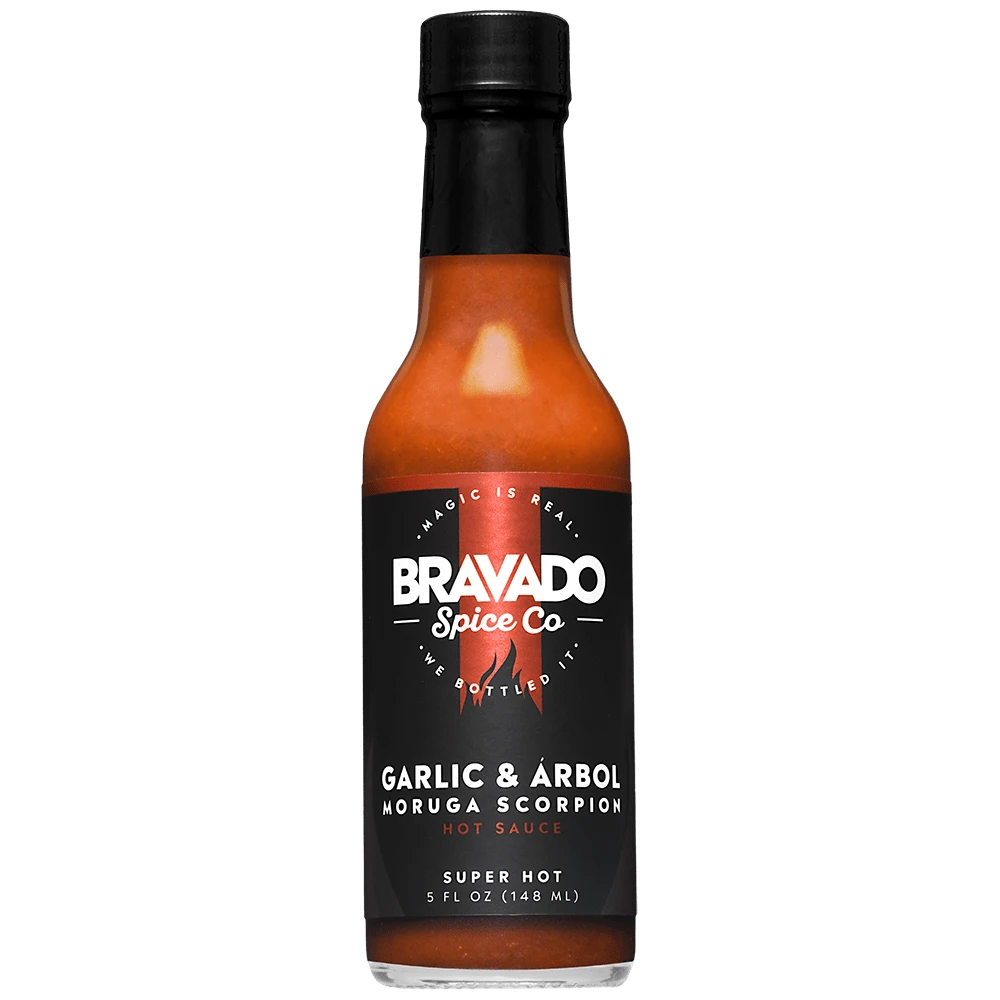 Bravado Spice Co. Garlic & Arbol Moruga Scorpion Hot Sauce 5 Oz. 1 Bravado Spice Co. Garlic & Arbol Moruga Scorpion Hot Sauce 5 Oz.