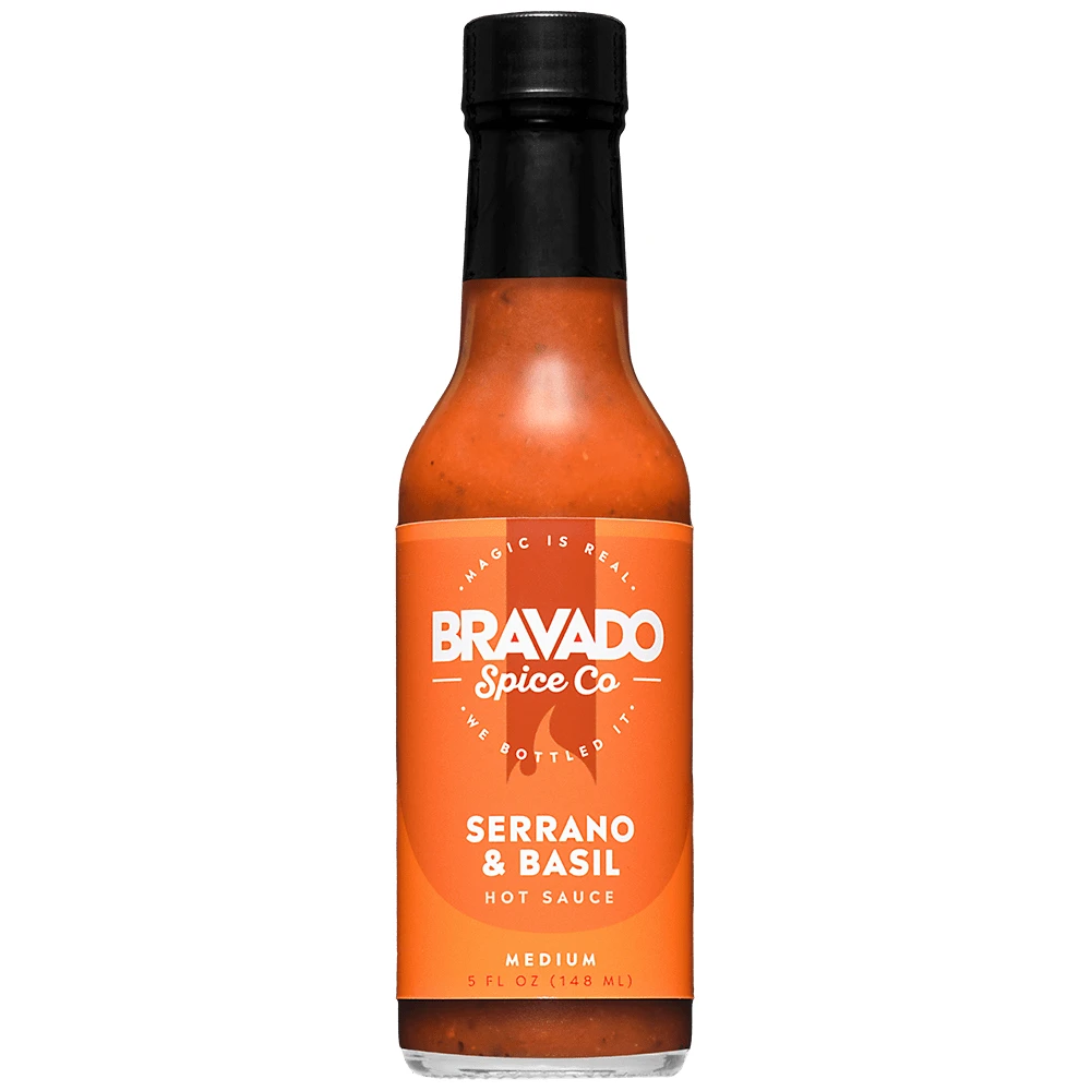 Bravado Spice Co. Serrano & Basil Hot Sauce 5 Oz. 1 Bravado Spice Co. Serrano & Basil Hot Sauce 5 Oz.