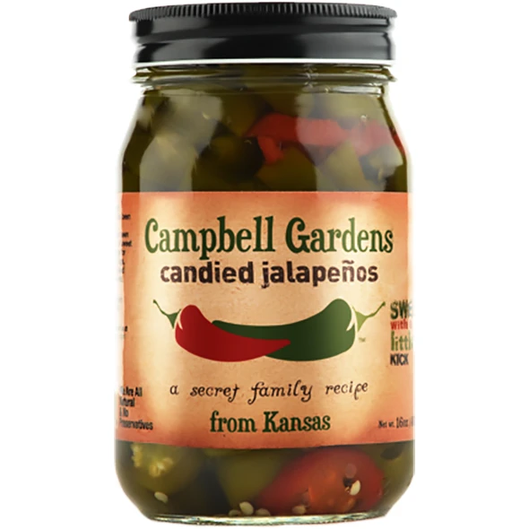 Campbell Gardens Candied Jalapeños With Habaneros16 Oz. 1 Campbell Gardens Candied Jalapeños With Habaneros16 Oz.