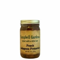 Campbell Gardens Peach Jalapeno Preserves 8 Oz.