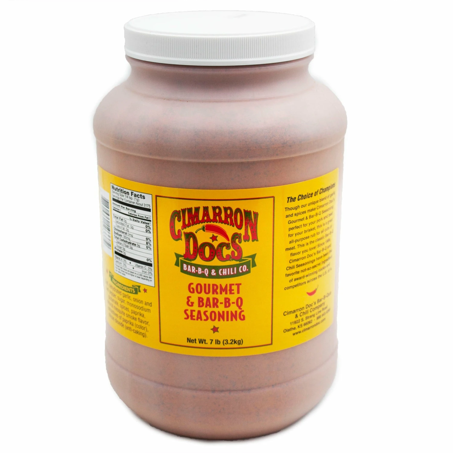 Cimarron Doc's Gourmet & Bar-B-Q Seasoning 7 Lbs. 1 Cimarron Doc's Gourmet & Bar-B-Q Seasoning 7 Lbs.