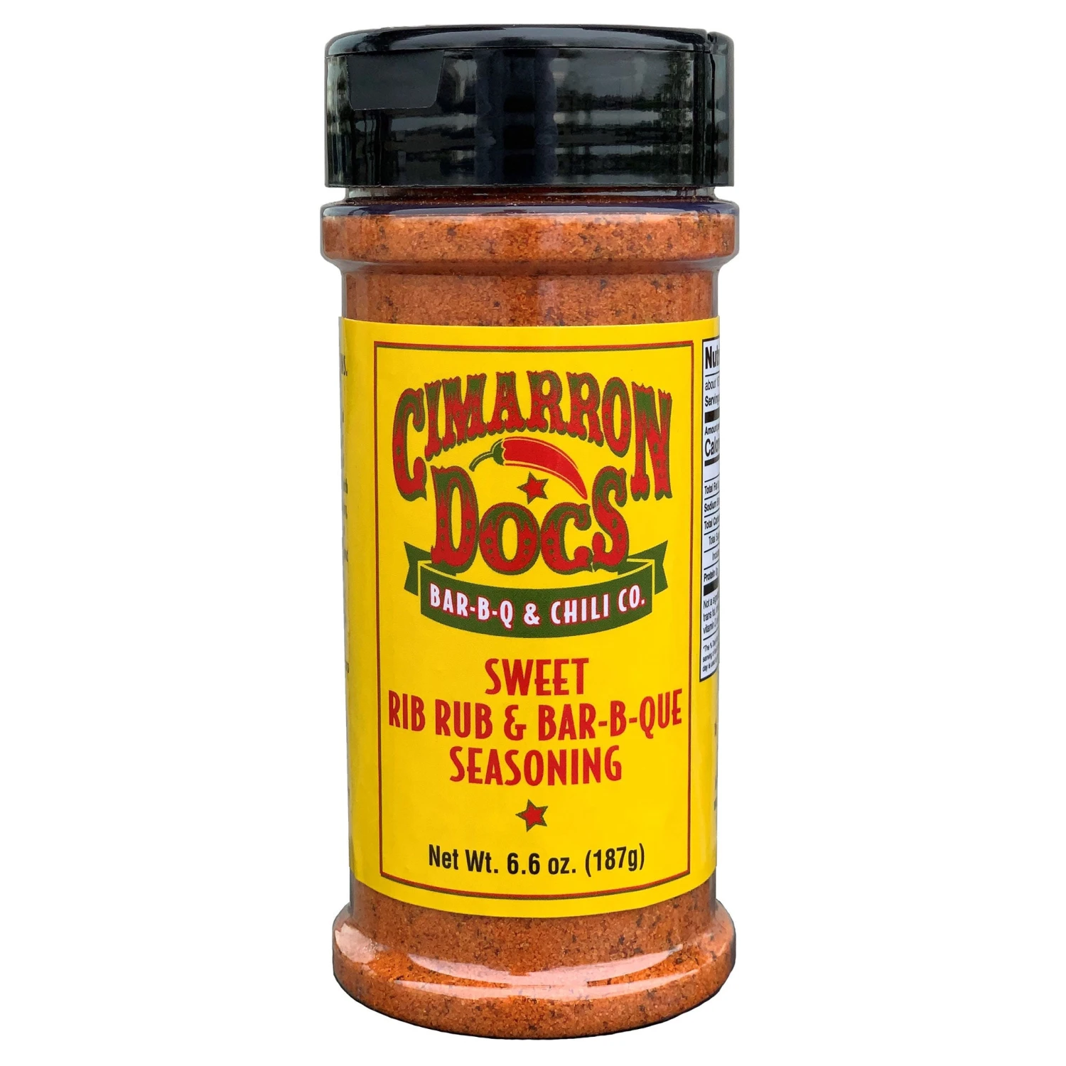 Cimarron Doc's Sweet Rib Rub & Bar-B-Q Seasoning 6.6 Oz. 1 Cimarron Doc's Sweet Rib Rub & Bar-B-Q Seasoning 6.6 Oz.
