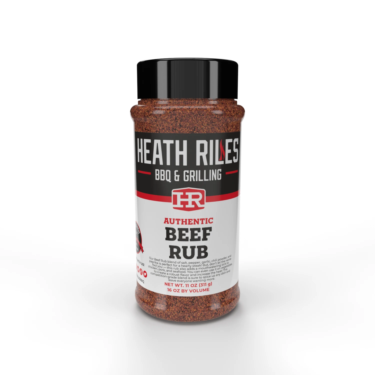 Heath Riles Beef Rub 16 Oz. 1 Heath Riles Beef Rub 16 Oz.