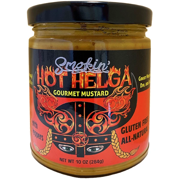 Helga Smokin' Hot Gourmet Mustard10 Oz. 1 Helga Smokin' Hot Gourmet Mustard10 Oz.
