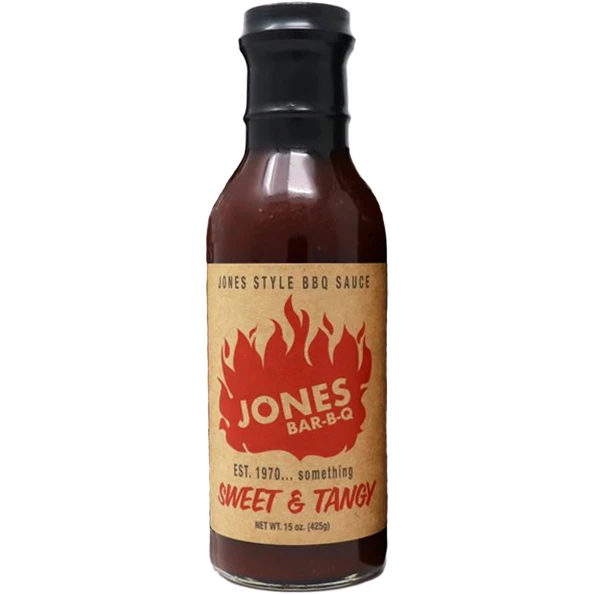 Jones Bar-B-Q Sweet & Tangy Sauce - 15 Oz. 1 Jones Bar-B-Q Sweet & Tangy Sauce - 15 Oz.