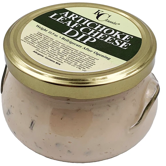 KC Classic Artichoke Leaf Cheese Dip 11.5 Oz. 1 KC Classic Artichoke Leaf Cheese Dip 11.5 Oz.