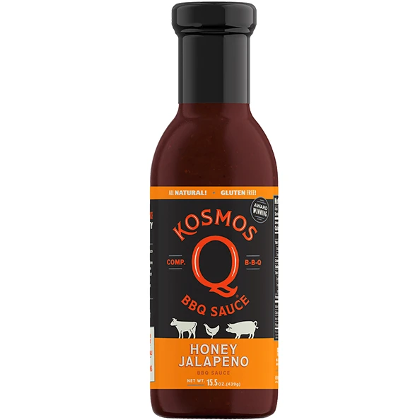 Kosmo's Q Honey Jalapeño BBQ Sauce 15.5 Oz. 1 Kosmo's Q Honey Jalapeño BBQ Sauce 15.5 Oz.