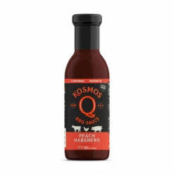 Kosmo's Q Peach Habanero BBQ Sauce 15.5 Oz.