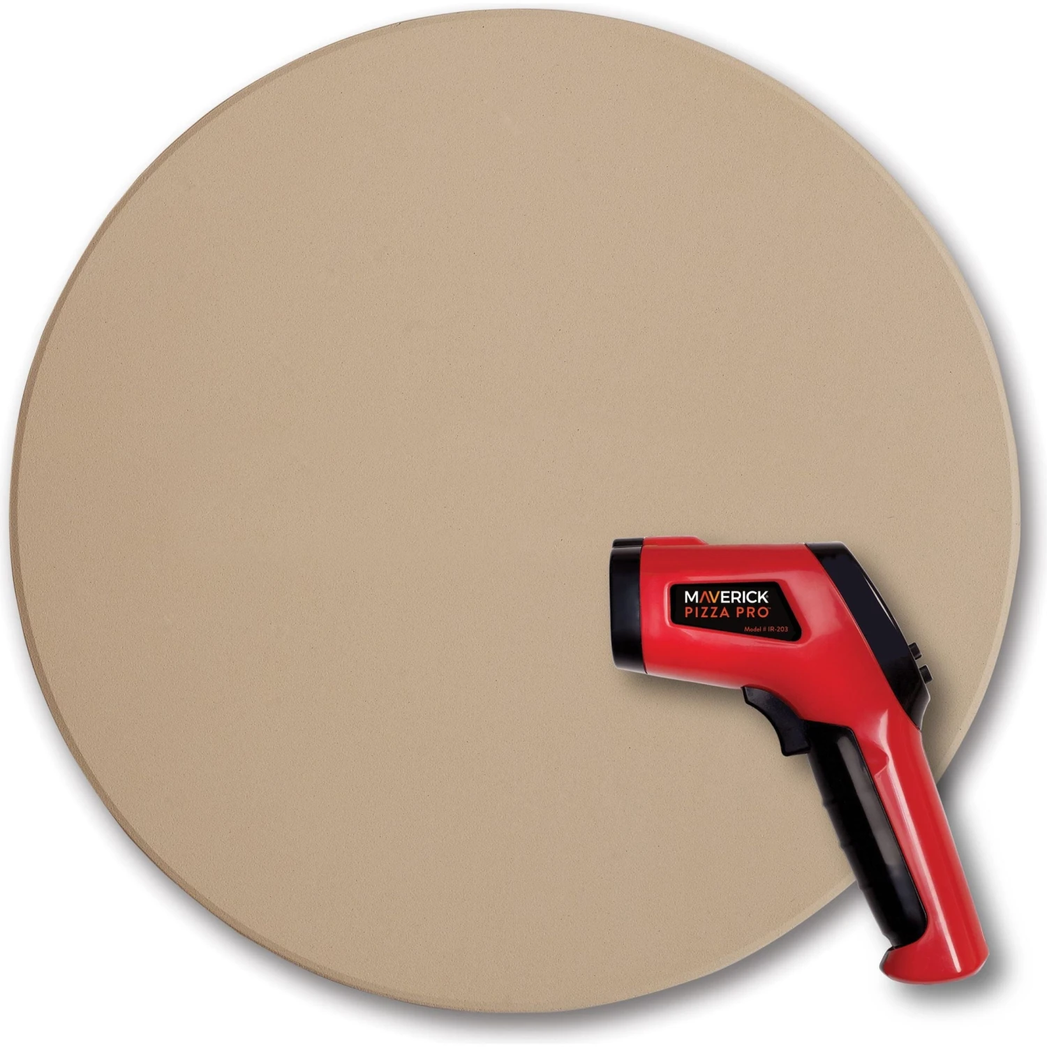 Maverick Pizza Pro Grilling Stone W/ Infrared Thermometer 1 Maverick Pizza Pro Grilling Stone W/ Infrared Thermometer