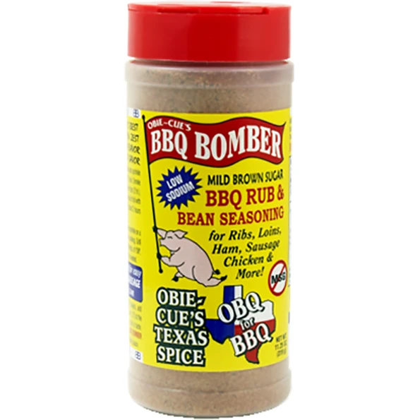 Obie-Cue's BBQ Bomber Mild Brown Sugar BBQ Rub & Bean Seasoning 11.25 Oz. 1 Obie-Cue's BBQ Bomber Mild Brown Sugar BBQ Rub & Bean Seasoning 11.25 Oz.
