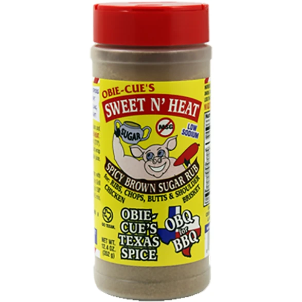 Obie-Cue's Sweet N' Heat Spicy Brown Sugar Rub 12.4 Oz. 1 Obie-Cue's Sweet N' Heat Spicy Brown Sugar Rub 12.4 Oz.