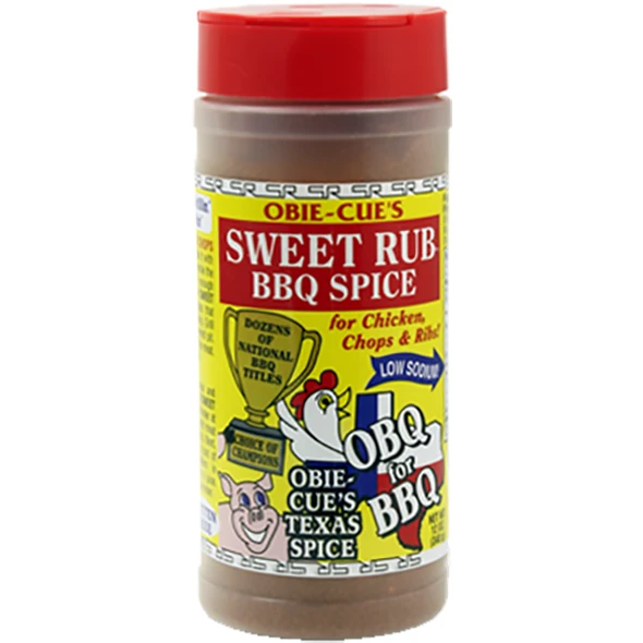 Obie-Cue's Sweet Rub BBQ Spice 12 Oz. 1 Obie-Cue's Sweet Rub BBQ Spice 12 Oz.