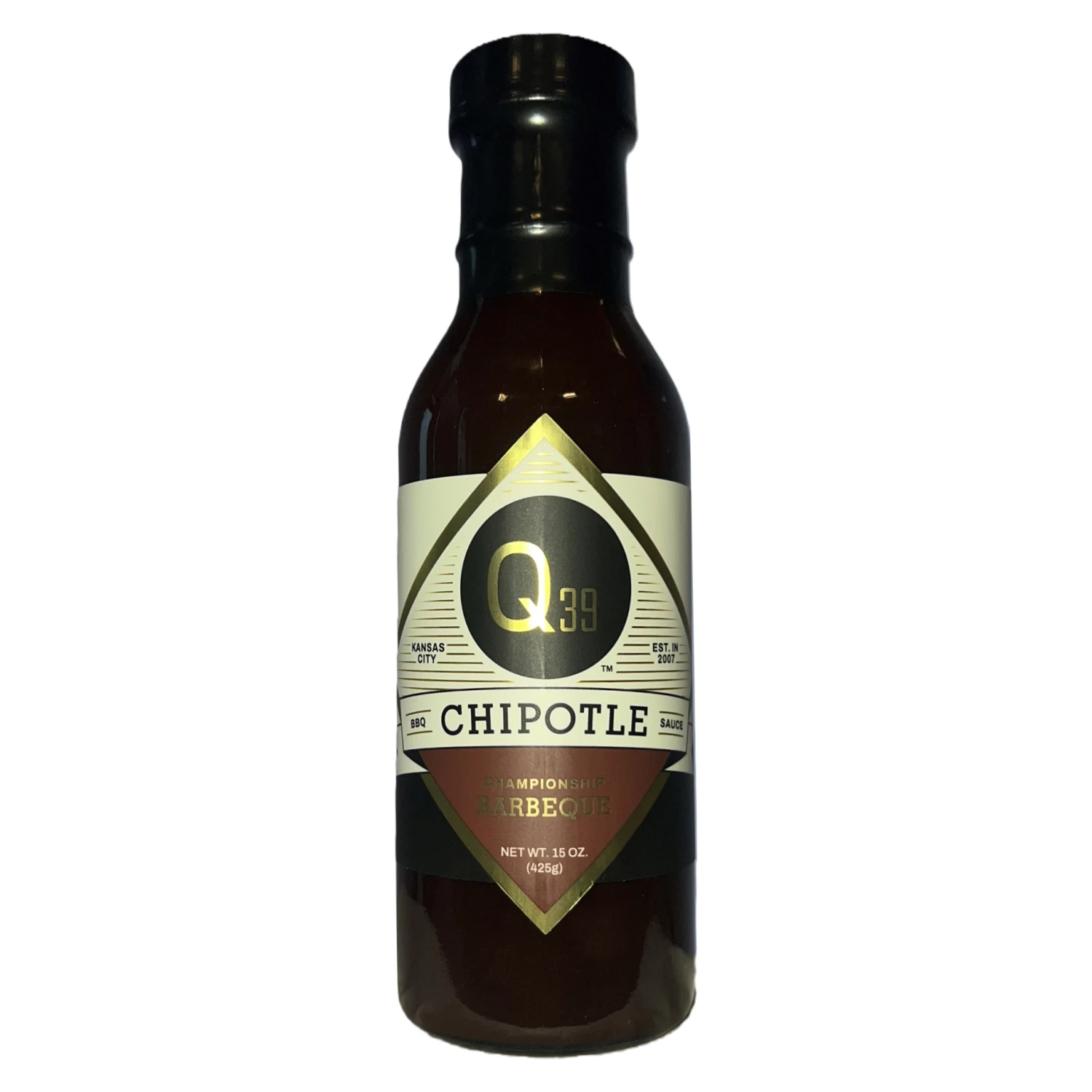 Q39 Chipotle Championship BBQ Sauce 15oz 1 Q39 Chipotle Championship BBQ Sauce 15oz