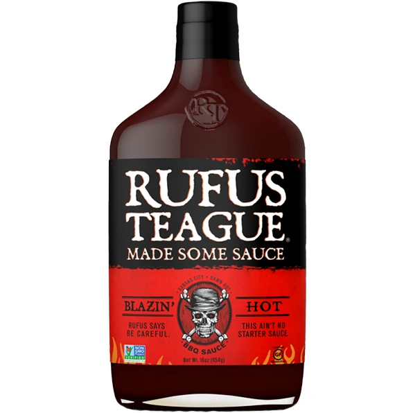 Rufus Teague Blazin' Hot Barbecue Sauce 16 Oz. 1 Rufus Teague Blazin' Hot Barbecue Sauce 16 Oz.