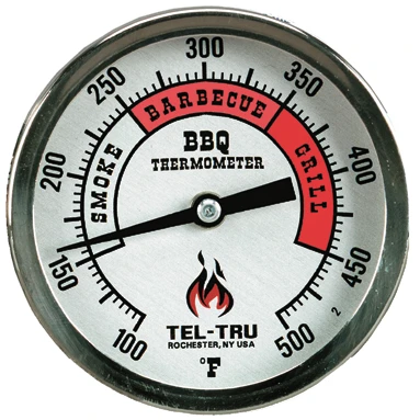 Tel-Tru BQ300 Thermometer, 3" Aluminum Dial, 4" Stem 1 Tel-Tru BQ300 Thermometer, 3" Aluminum Dial, 4" Stem