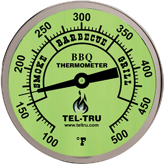 Tel-Tru BQ300 Thermometer, 3" Glow Dial, 4" Stem 1 Tel-Tru BQ300 Thermometer, 3" Glow Dial, 4" Stem