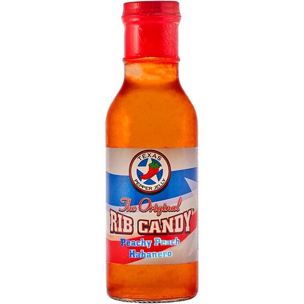 Texas Pepper Jelly Rib Candy Peachy Peach Habanero Rib Glaze 12 Oz. 1 Texas Pepper Jelly Rib Candy Peachy Peach Habanero Rib Glaze 12 Oz.