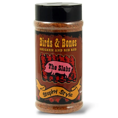 The Slabs Birds & Bones Stephy Style Chicken And Rib Rub 12.5 Oz. 1 The Slabs Birds & Bones Stephy Style Chicken And Rib Rub 12.5 Oz.