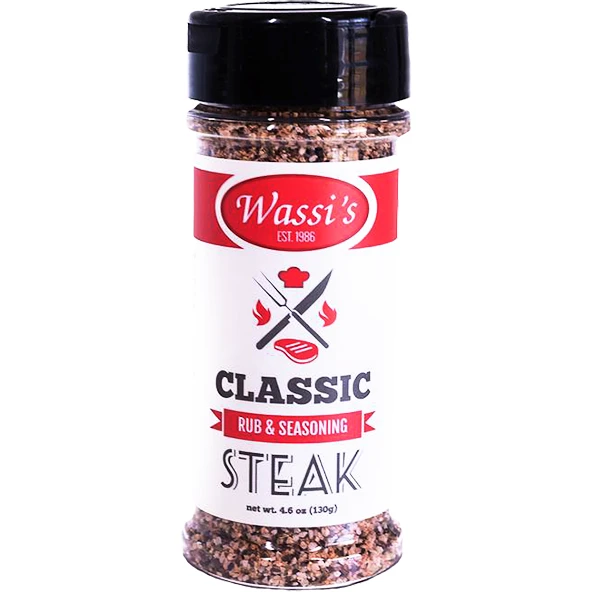 Wassi's Steak Rub & Seasoning 4.6 Oz. 1 Wassi's Steak Rub & Seasoning 4.6 Oz.